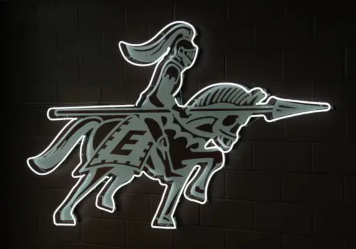 The Crusader had been Evangel's mascot since the school's inception.